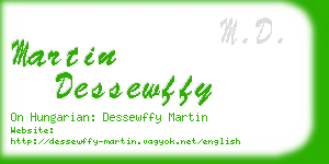 martin dessewffy business card